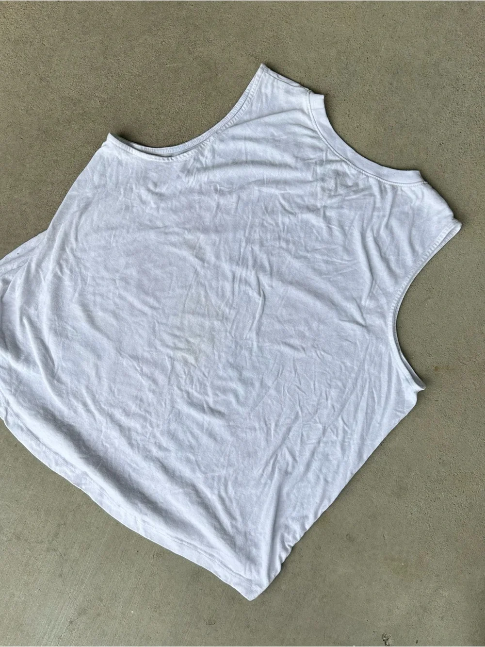 The Rolling Stones White Graphic Muscle Tee on Comfort Colors tank XL